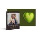 Werbekarte mit Lindt Schokoladen Herz 20 g | 20 g | grün | 4c Euroskala